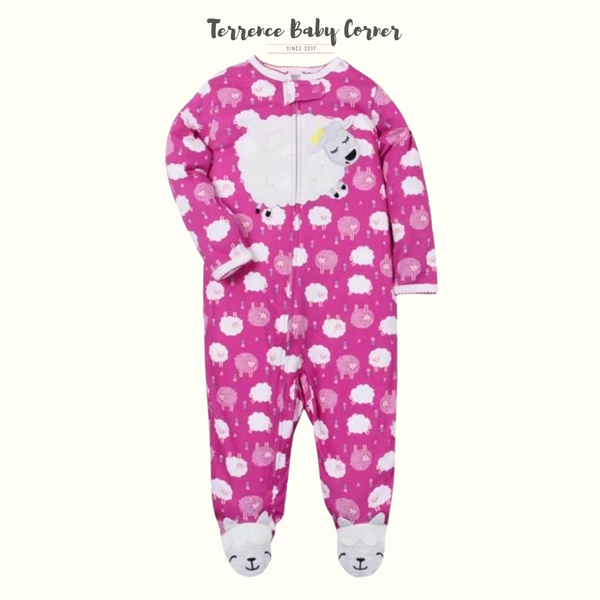 Infant Girl Baby Cotton Frogsuit Set