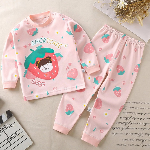 Toddler Kids Girl Longsleeve Sleepwear Set