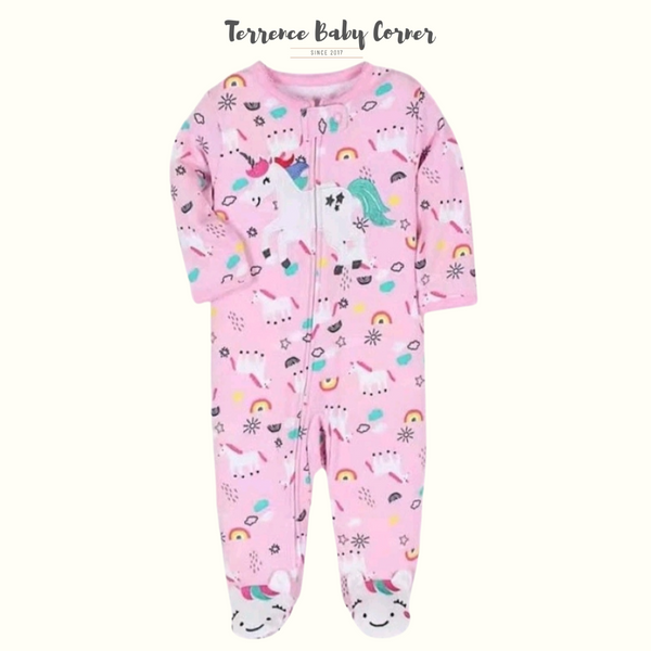 Infant Girl Baby Cotton Frogsuit Set