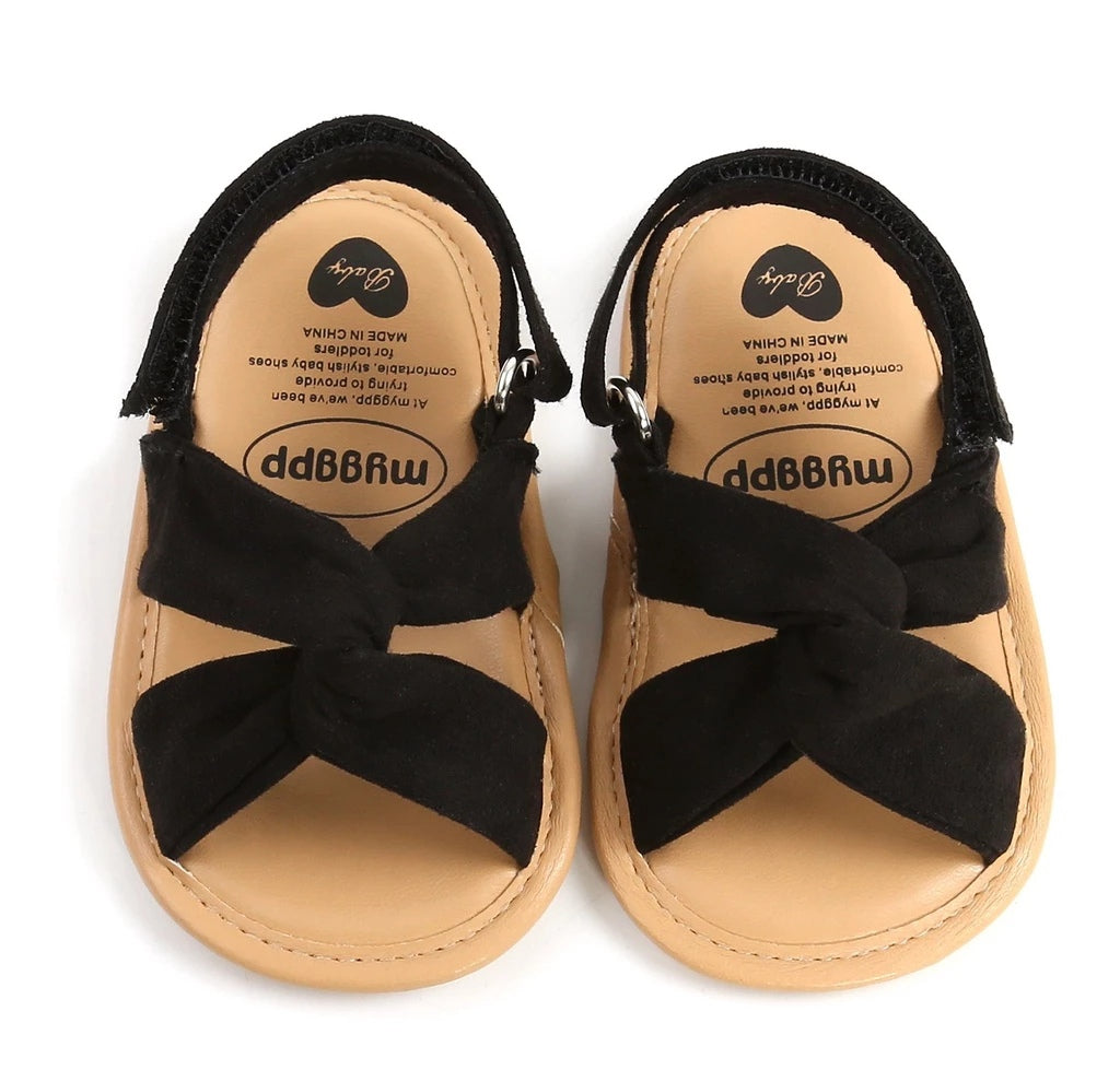 Infant Girl Black Sandals