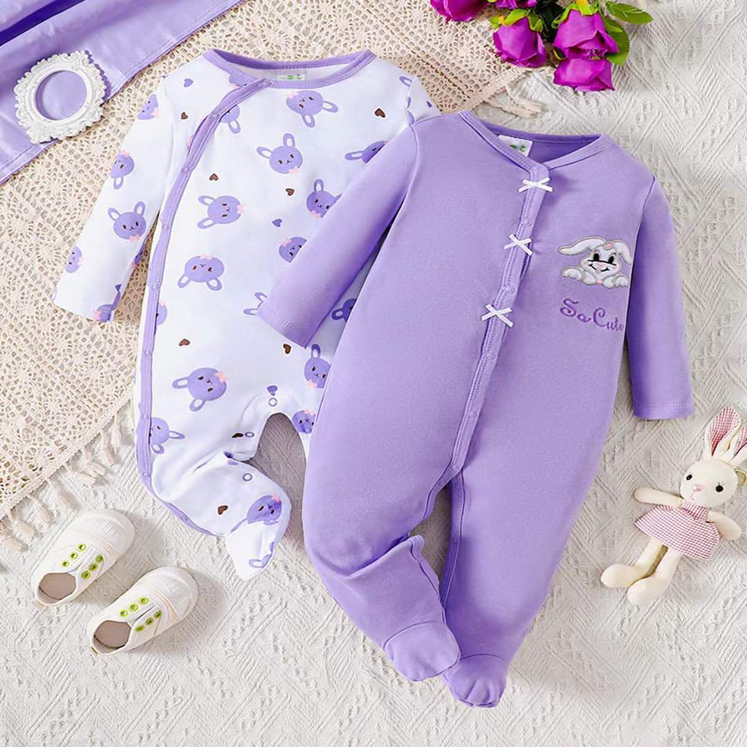 2pc Little Bunny Frogsuit Set