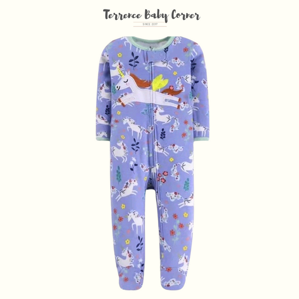 Infant Girl Baby Cotton Frogsuit Set