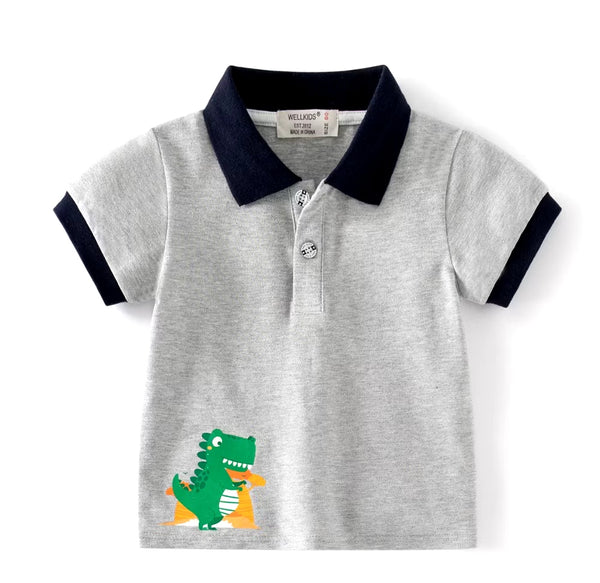 Toddler Kids Dino Polo Shirt