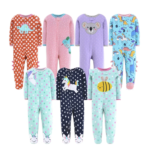 Infant Girl Baby Cotton Frogsuit Set