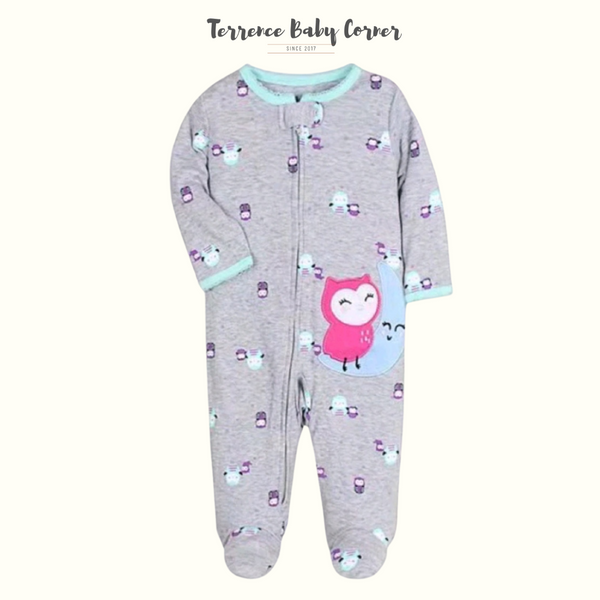 Infant Girl Baby Cotton Frogsuit Set