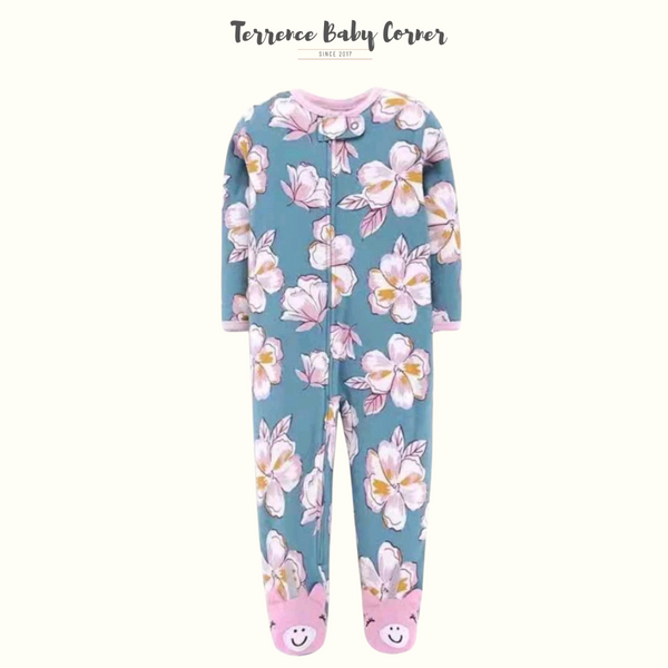 Infant Girl Baby Cotton Frogsuit Set