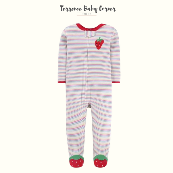 Infant Girl Baby Cotton Frogsuit Set