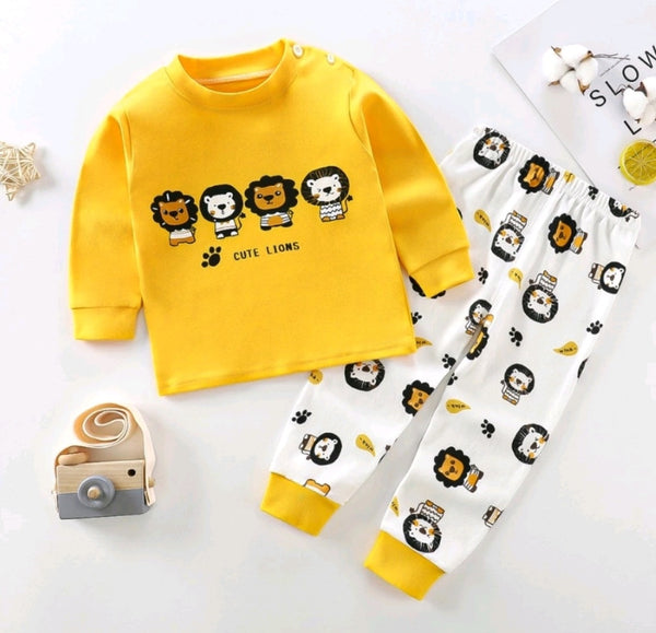 Toddler Kids Baby Boy Longsleeve Sleepwear Set