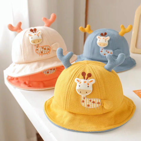 Toddler Kids Bucket Hat Giraffe Design