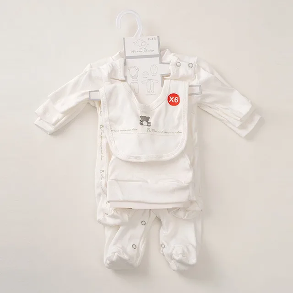 6-in-1 Newborn Infant Baby Value Cotton Clothes Set