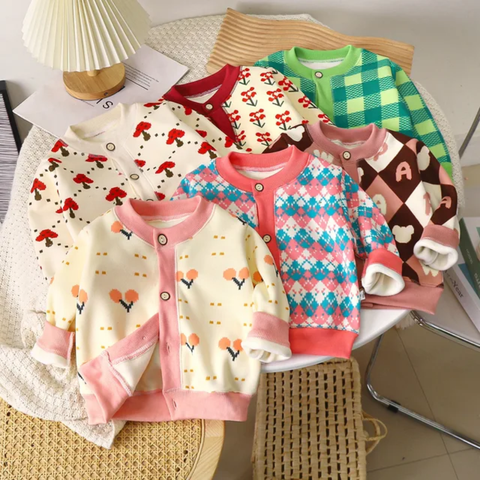 Toddler Kids Cardigan Cotton Jacket