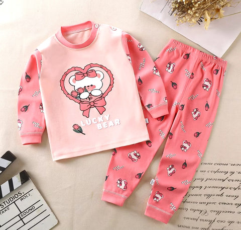 Toddler Kids Lucky Bear Sleepwear Terno