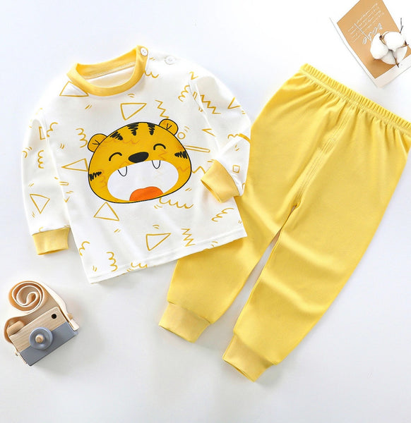 Toddler Kids Baby Boy Longsleeve Sleepwear Set