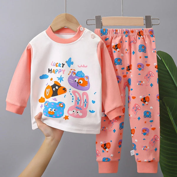 Toddler Kids Girl Longsleeve Sleepwear Set