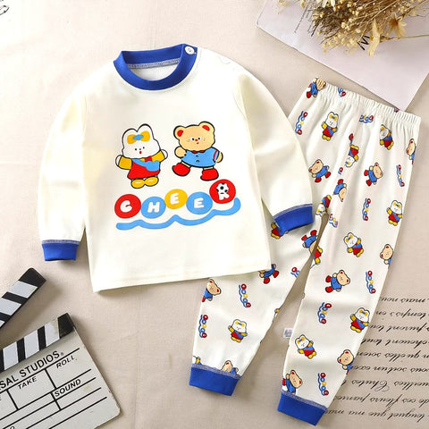 Toddler Kids Cheer Bear Sleepwear Terno