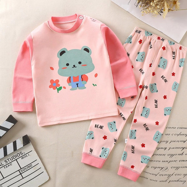 Toddler Kids Girl Longsleeve Sleepwear Set