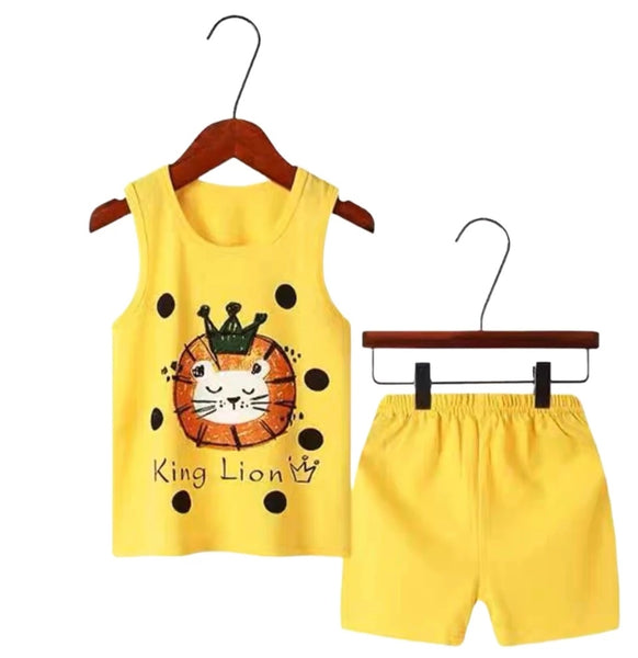 Toddler Kids Orange Dino Sando Terno