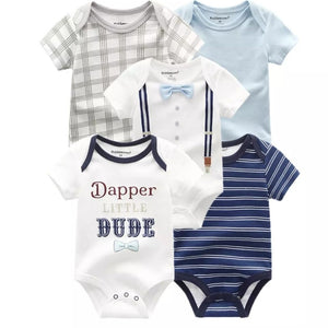 5pc Little Dude Bodysuit Set