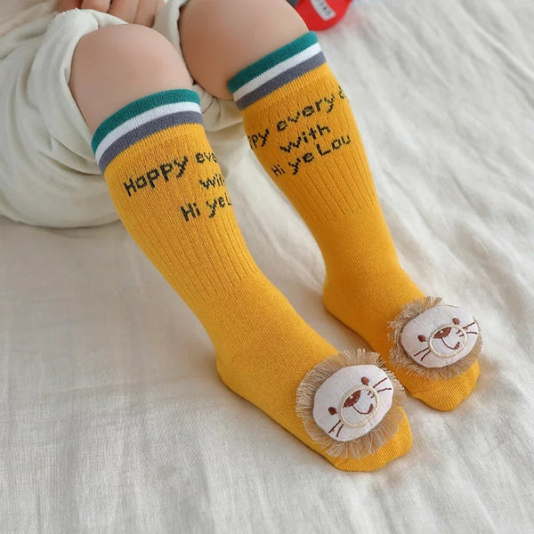 Baby 3D Anti Slip High Socks