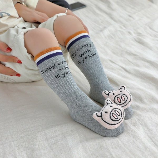 Baby 3D Anti Slip High Socks