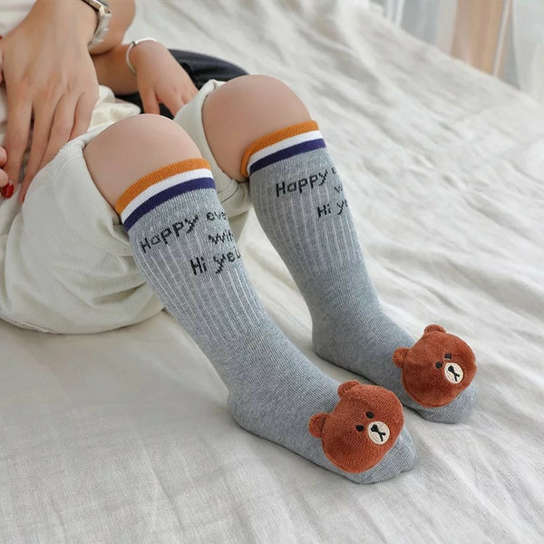 Baby 3D Anti Slip High Socks