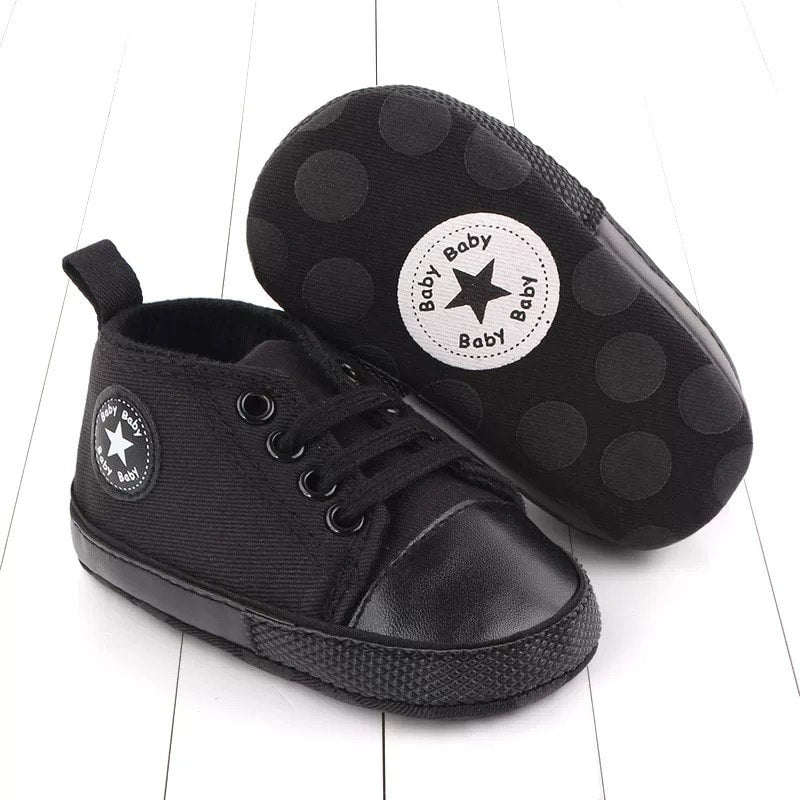 Star All Black Softsole Shoes