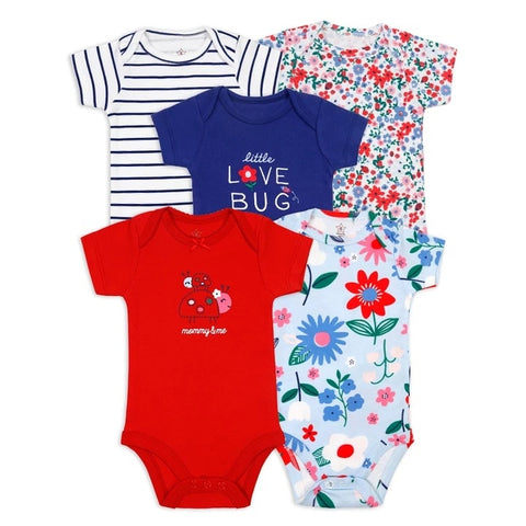 Mommy & Me 5pc Bodysuit Girl Set