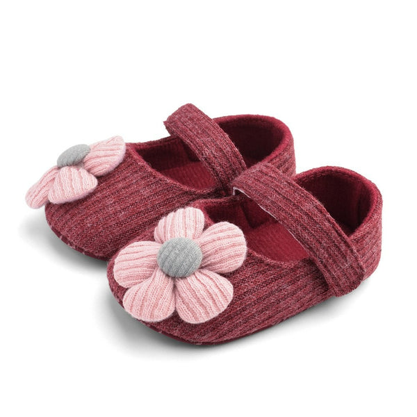 Flower Baby Girl Softsole Shoes