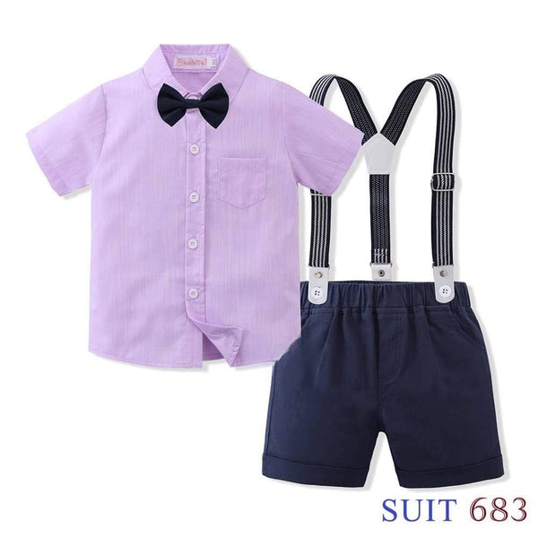 Kids Boy Formal Suspender Suit