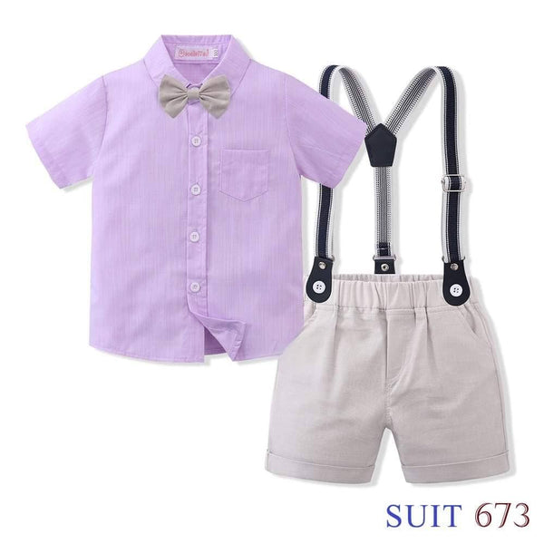 Kids Boy Formal Suspender Suit