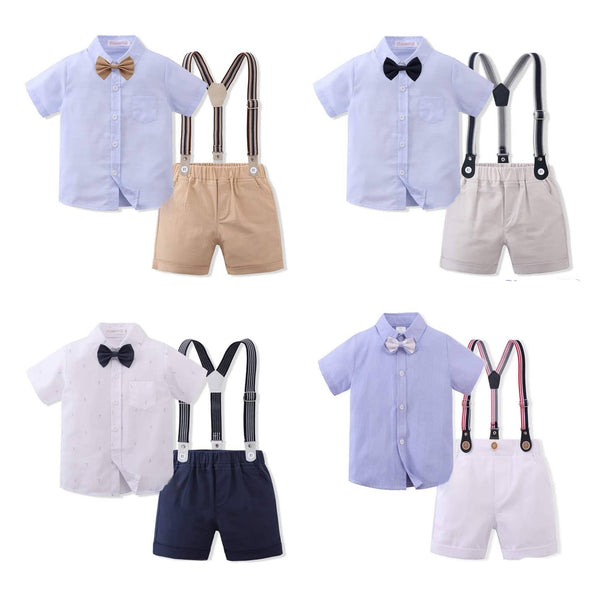 Kids Boy Formal Suspender Suit