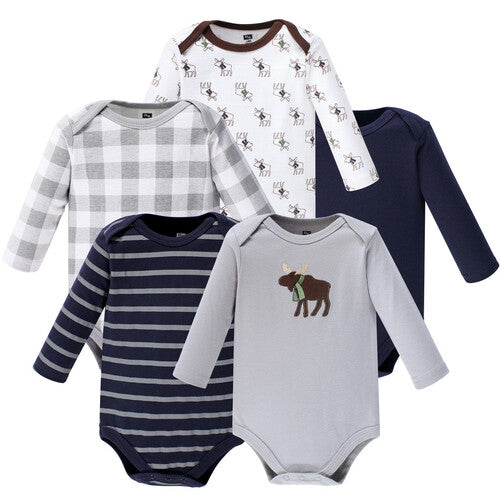 5pc Moose Longsleeve Bodysuit Set