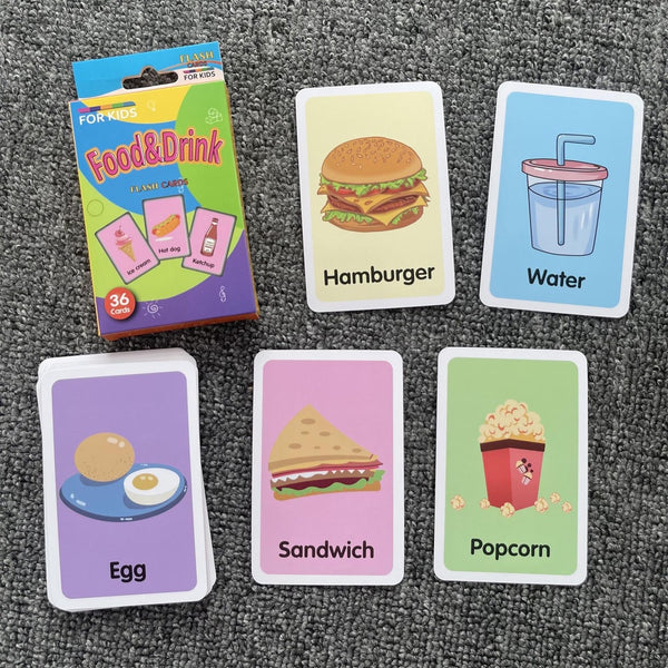 36pcs Educational Flash Cards Learning Set