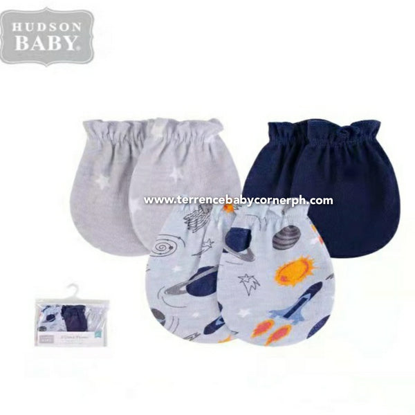 3 pairs Hudson Baby Mittens Set