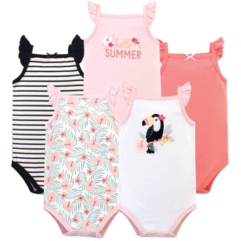 5pc Hello Summer Hudson Sleeveless Bodysuit Set