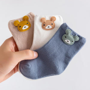 3-pairs Bear Socks Set