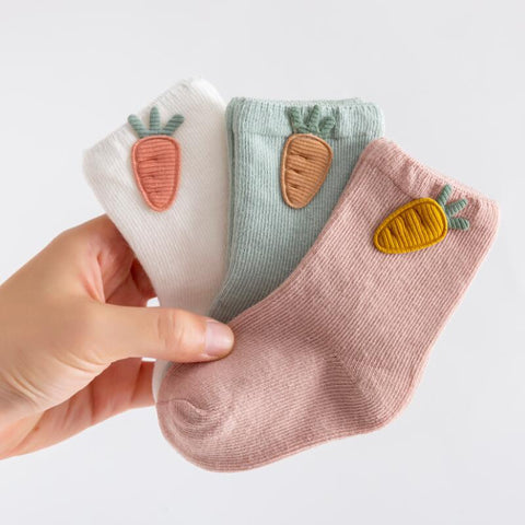 3-pairs Carrot Socks